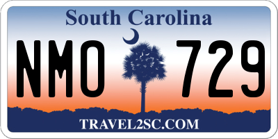 SC license plate NMO729
