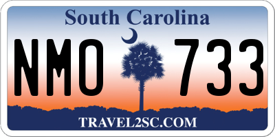 SC license plate NMO733
