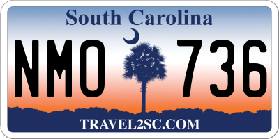 SC license plate NMO736