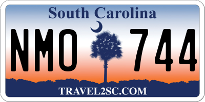 SC license plate NMO744