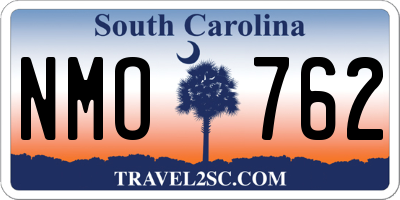 SC license plate NMO762