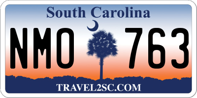 SC license plate NMO763