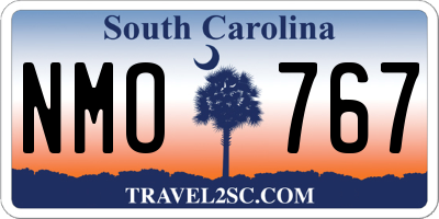 SC license plate NMO767