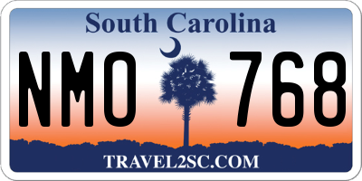 SC license plate NMO768