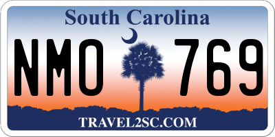 SC license plate NMO769