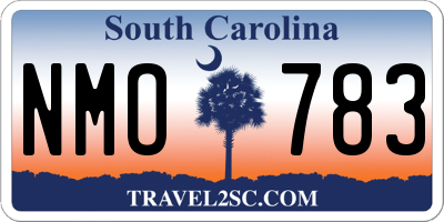 SC license plate NMO783