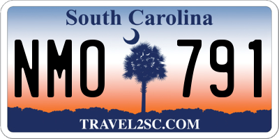 SC license plate NMO791