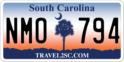 SC license plate NMO794
