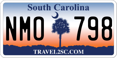 SC license plate NMO798