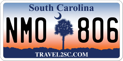 SC license plate NMO806