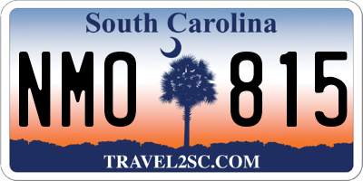 SC license plate NMO815