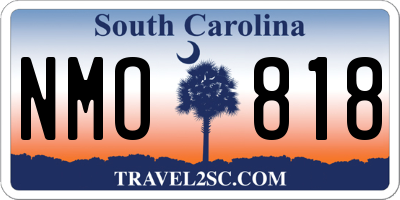 SC license plate NMO818