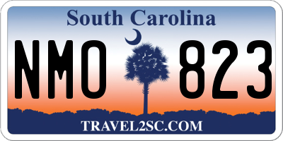SC license plate NMO823