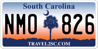 SC license plate NMO826