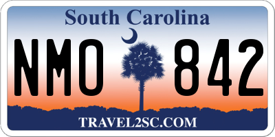 SC license plate NMO842