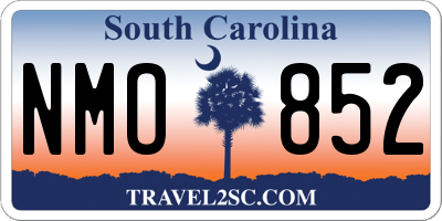 SC license plate NMO852