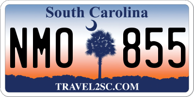 SC license plate NMO855