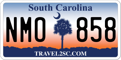 SC license plate NMO858