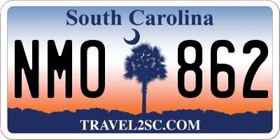 SC license plate NMO862