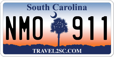 SC license plate NMO911