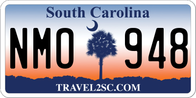 SC license plate NMO948