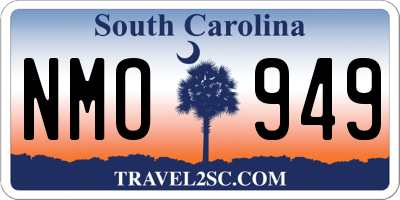 SC license plate NMO949