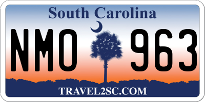 SC license plate NMO963