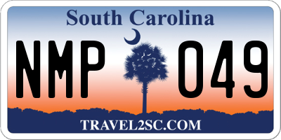 SC license plate NMP049