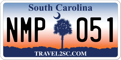 SC license plate NMP051