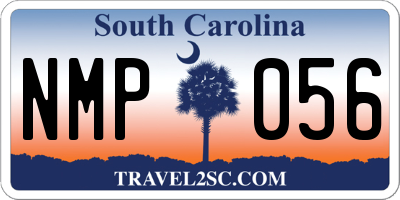 SC license plate NMP056