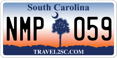 SC license plate NMP059