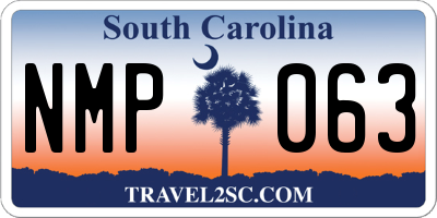 SC license plate NMP063