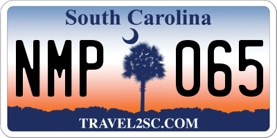 SC license plate NMP065