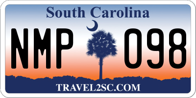 SC license plate NMP098