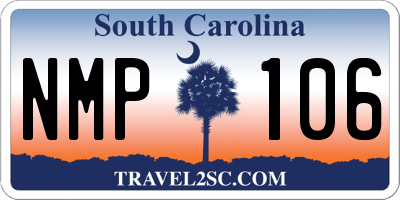 SC license plate NMP106