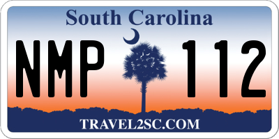 SC license plate NMP112