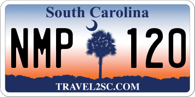 SC license plate NMP120