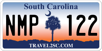 SC license plate NMP122
