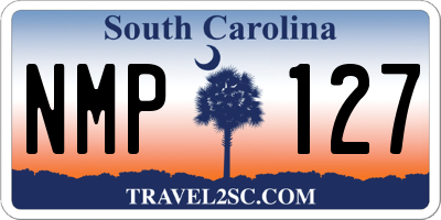 SC license plate NMP127