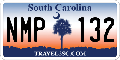 SC license plate NMP132