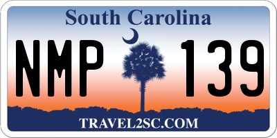 SC license plate NMP139