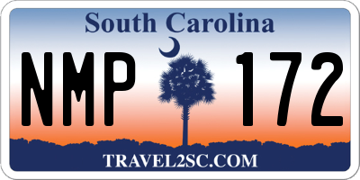 SC license plate NMP172
