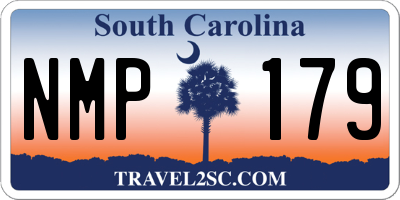 SC license plate NMP179