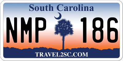 SC license plate NMP186