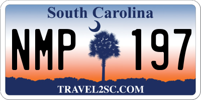 SC license plate NMP197