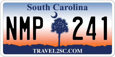 SC license plate NMP241