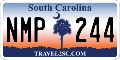 SC license plate NMP244
