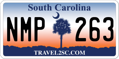SC license plate NMP263