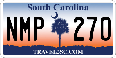 SC license plate NMP270