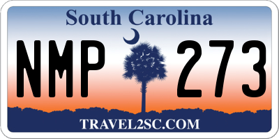 SC license plate NMP273
